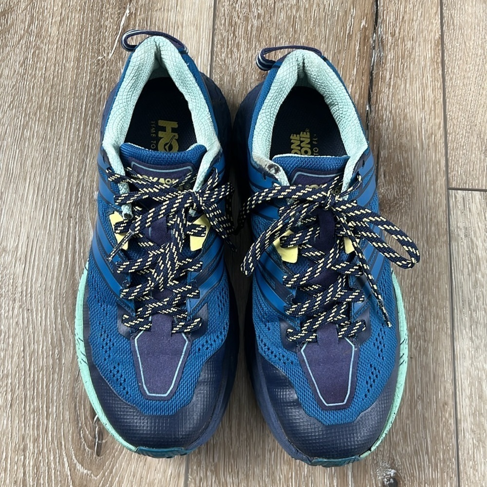 Hoka One One Speedgoat 3 Women's Blue Athletic Shoe Tennis Shoe - Picture 4 of 11